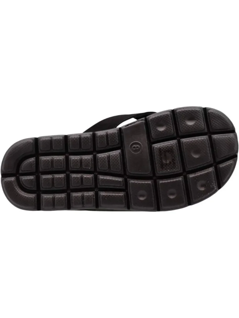 Men's Black Flip Flop Memory Foam Foot Bed Comfort Casual Sandal Slip On Shoes